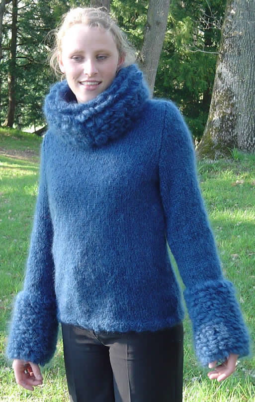 pur mohair : fil Caresse