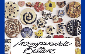 Boutons peints &agrave; la main : Incomparable Buttons